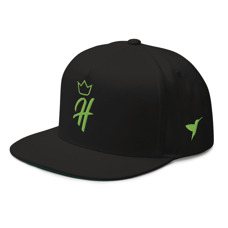 Royal Crown Snapback in Lime