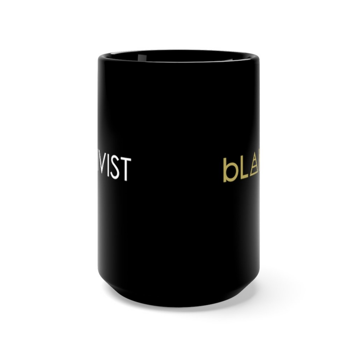 bLaKtivist 15oz black ceramic mug, product photo 3