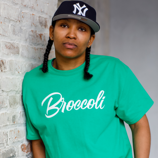 Broccoli T-Shirt in Irish Green, design photo